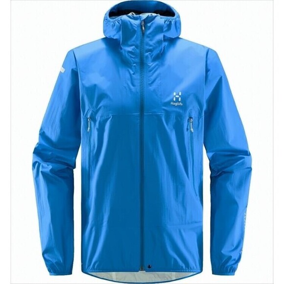 Haglöfs Streamlined Front-Zip Lightweight Jacket With Attached Hood - NWT